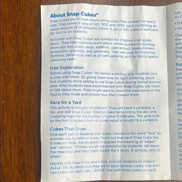 Learning Resources Snap Cubes - Picture 3 of 4